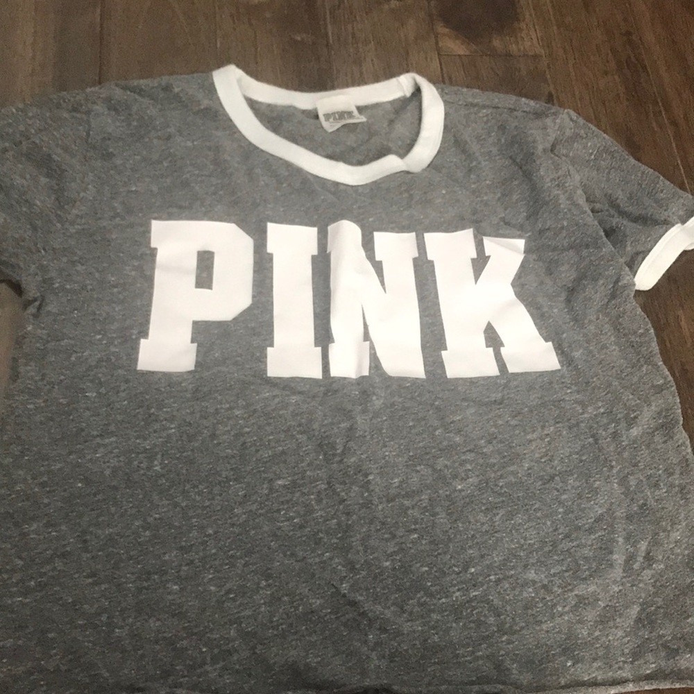 pink logo tee